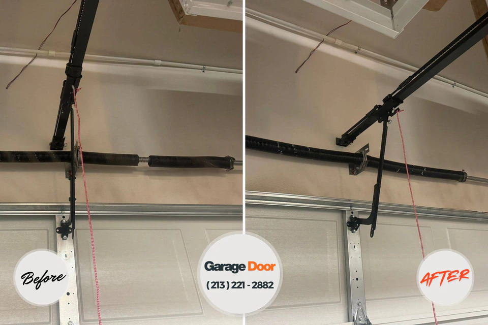 Before and after: garage door repair 78593